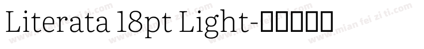Literata 18pt Light字体转换